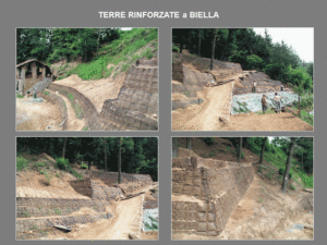 Terre rinforzate al cantiere a Biella